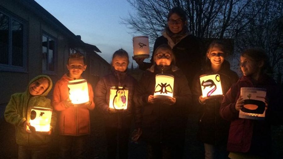 Tierische Laternen leuchten im Dunkeln