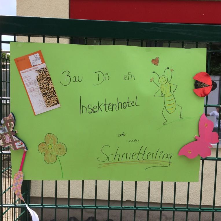 Plakat Insektenhotelbauen