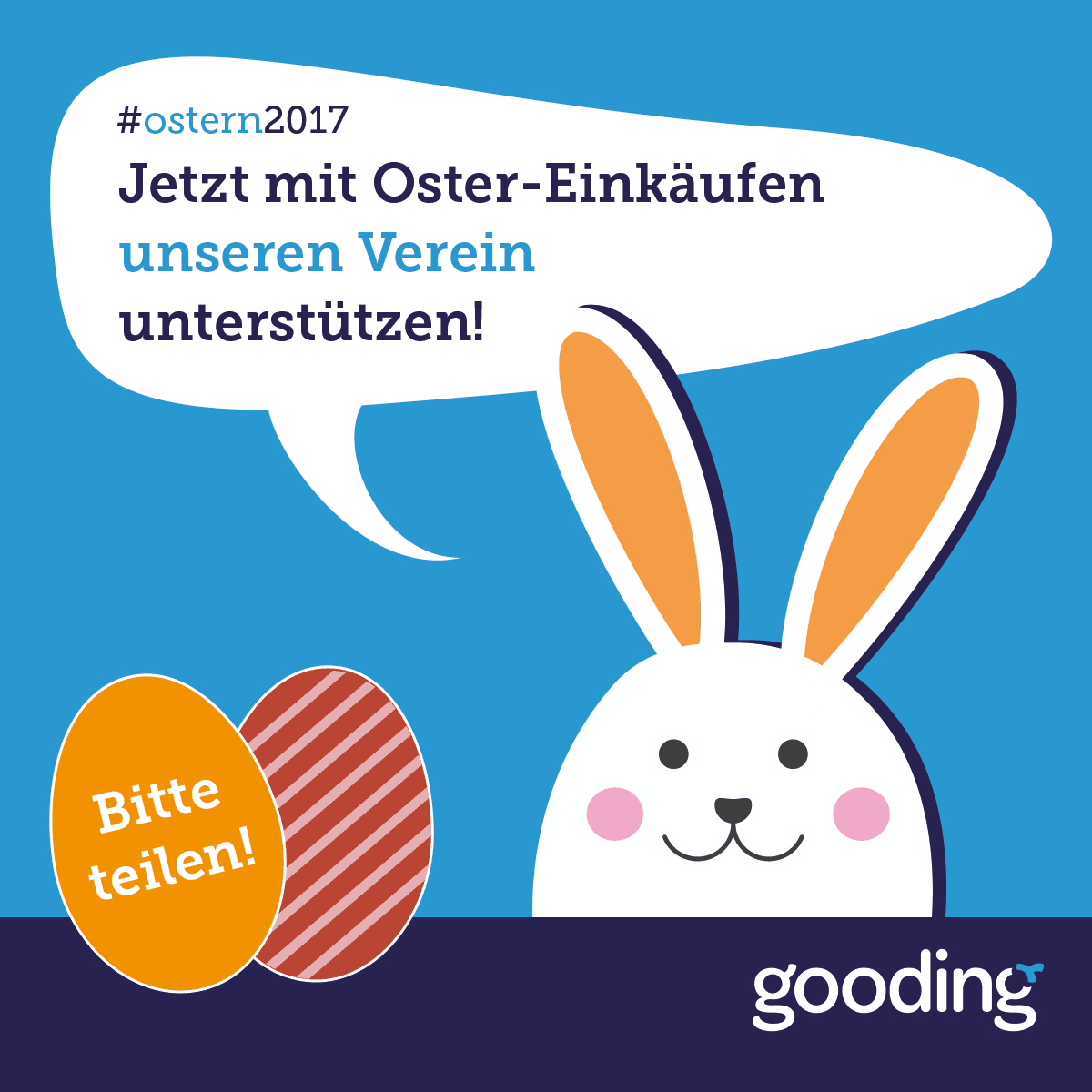 Die 
ÖFS über Gooding-Einkäufe an Ostern unterstützen!