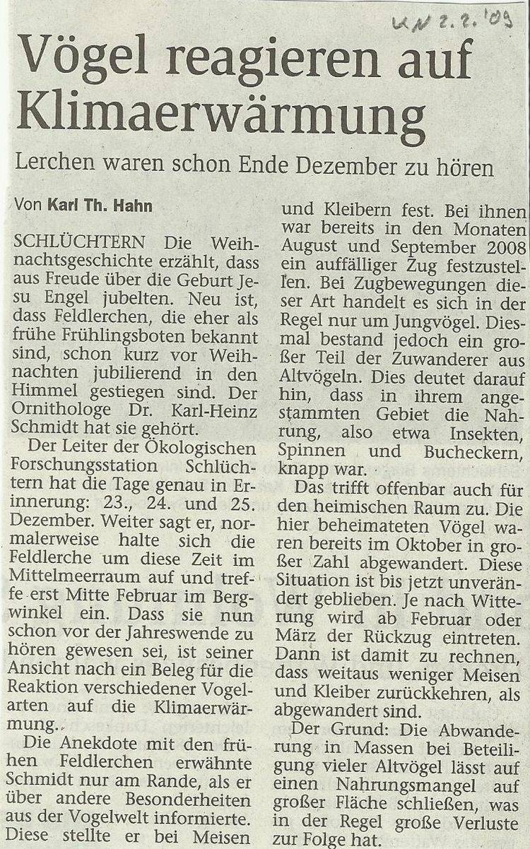 Presseartikel vom 02.02.2009
