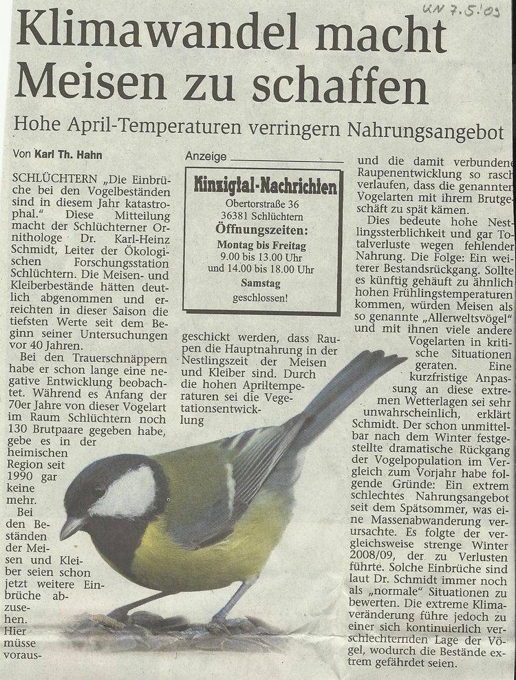 Presseartikel vom 07.05.2009