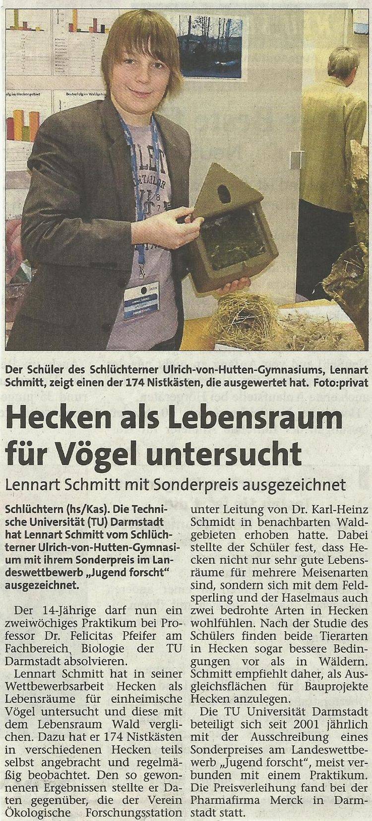Presseartikel vom 21.03.2010