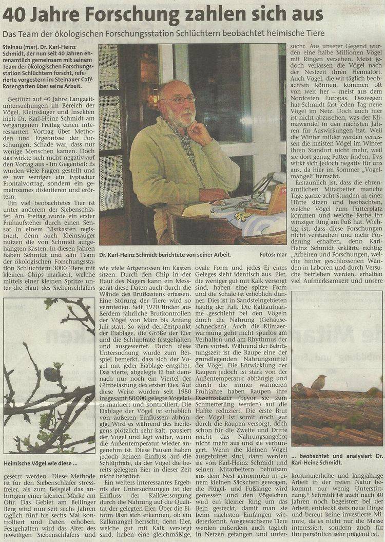 Presseartikel vom 17.04.2011
