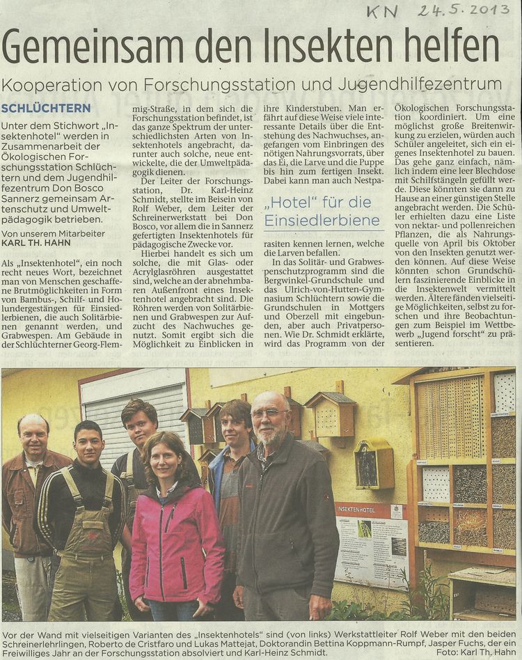 Presseartikel vom 24.05.2013