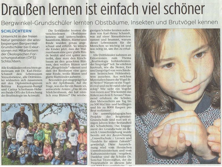 Bericht zum 18.05.2015